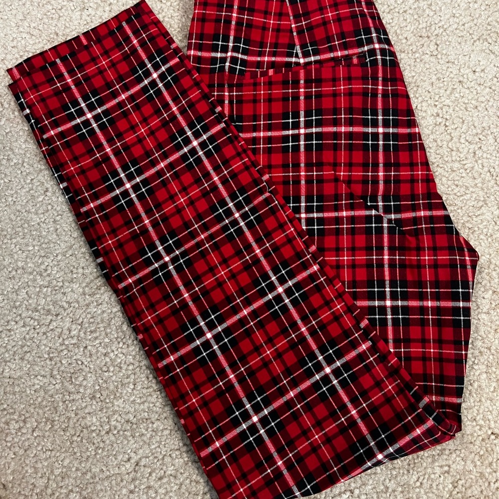 Cute red and black pants